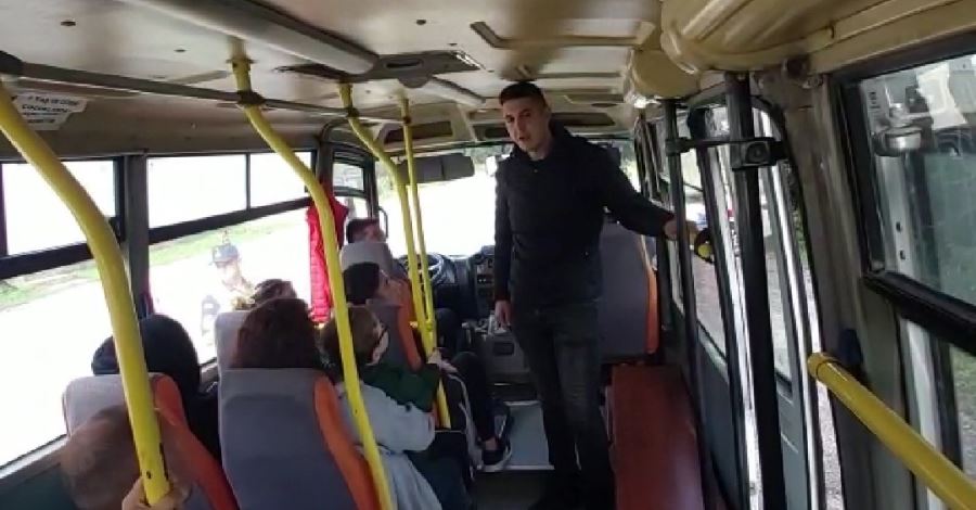 Jandarmadan toplu taşıma araçlarına denetim