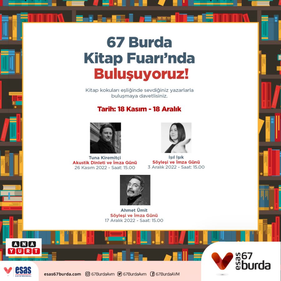 67 Burda AVM’de Kitap Fuarı başlıyor