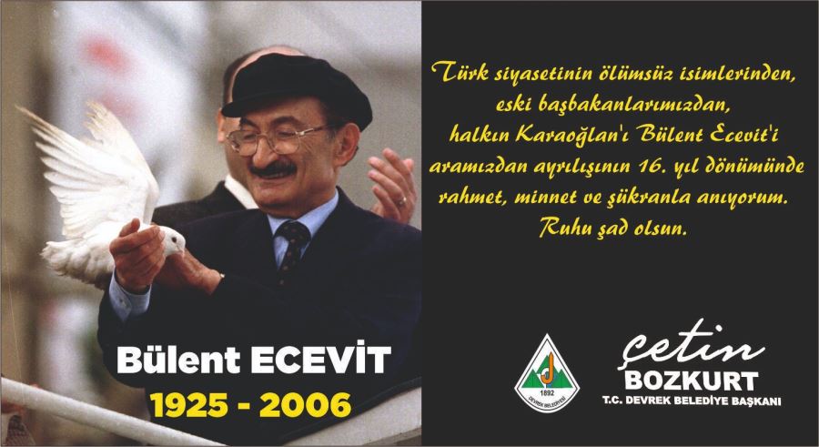 BAŞKAN BOZKURT’TAN BÜLENT ECEVİT