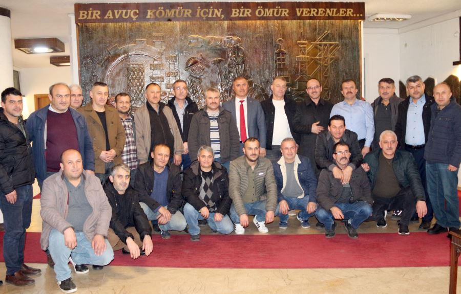 EMEKLİ MADENCİLERDEN MUTLU’YA VEDA ZİYARETİ