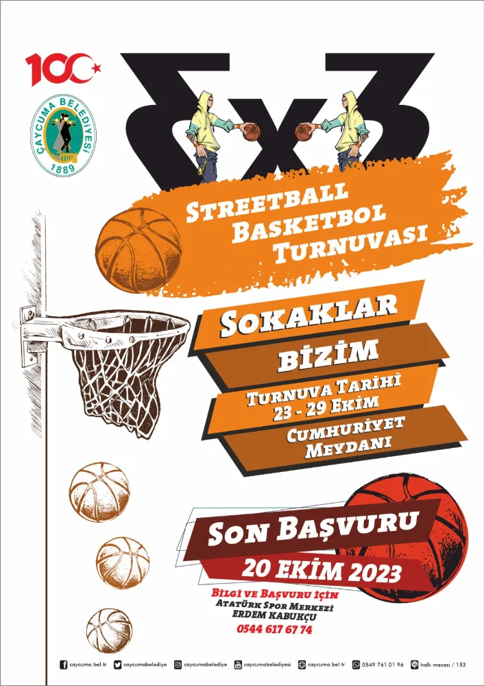 100.Yıl Sokak Basketbolu turnuvası başlıyor
