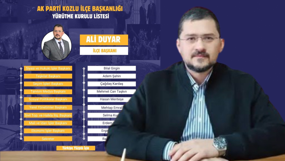 İşte AK Parti Kozlu İlçe Başkan ve yürütme kurulu
