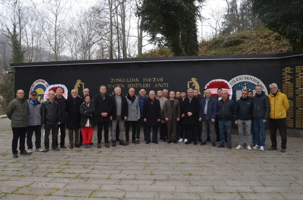 263 madencimiz için maden şehitleri anıtında tören