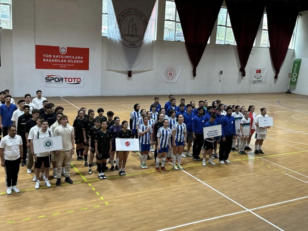 Üniversiteler Arası Salon Futbolu Bölgesel Lig Grup Müsabakaları Açılış Seremonisi Gerçekleştirildi