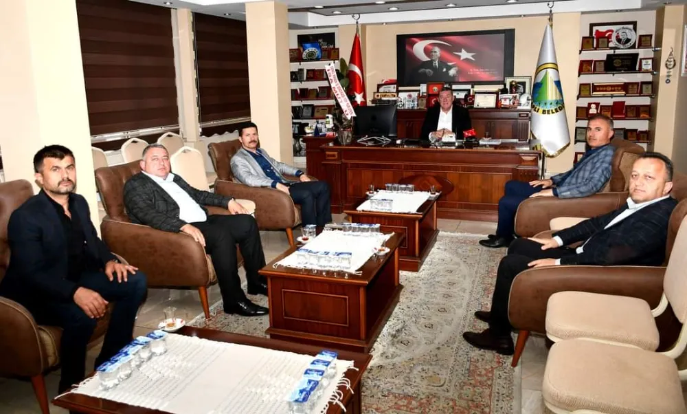 Mutlu ve şube yöneticilerinden Ereğli ve Alaplı belediye başkanlarına ziyaret