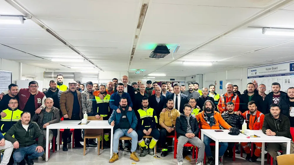 GMİS YÖNETİMİ, ORDU ÜNYE’DE SENDİKA ÜYESİ İŞÇİLERLE BİR ARAYA GELDİ   