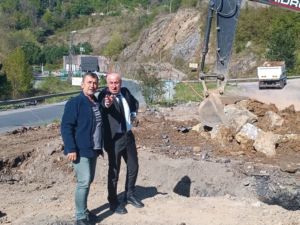 KARAVELİ, KOZLU VİYADÜK ALTI ÇALIŞMALARI İNCELEDİ